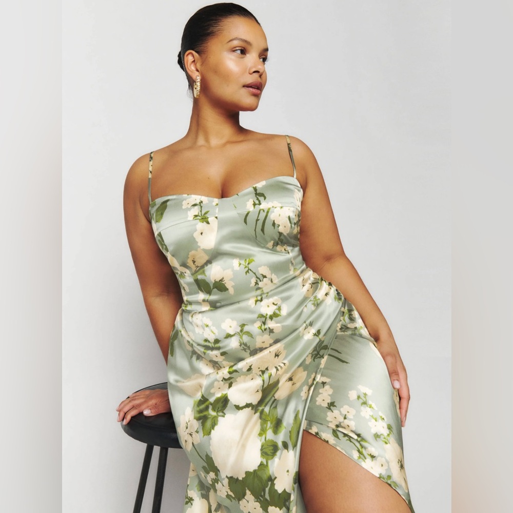 Reformation Marguerite Silk Dress - 14 (XL)